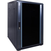 DSI 18U Serverkast met glazen deur - DS6818 server rack Zwart, 600 x 800 x 1000mm