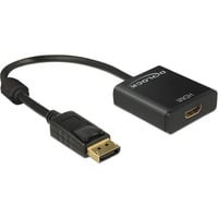 DeLOCK Displayport > HDMI adapter Zwart, 0,2 meter