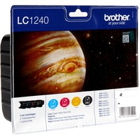 Brother LC-1240 Valuepack inkt Zwart, Cyaan, Magenta, Geel