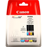 Canon Multipack CLI-551 inkt Zwart, Geel, Cyaan, Magenta, Retail