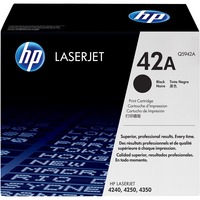 HP 42A zwarte LaserJet tonercartridge (Q5942A) Zwart, Zwart, Retail