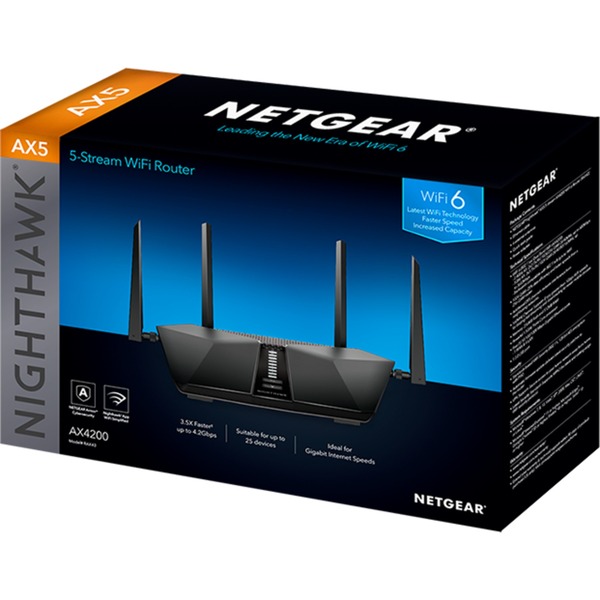 NETGEAR Nighthawk AX5 5stream AX4200 wifi 6 router Zwart