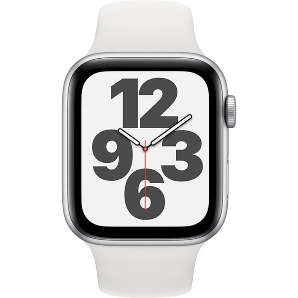 Apple Watch SE smartwatch Zilver/wit, 44 mm, Aluminium, Wifi