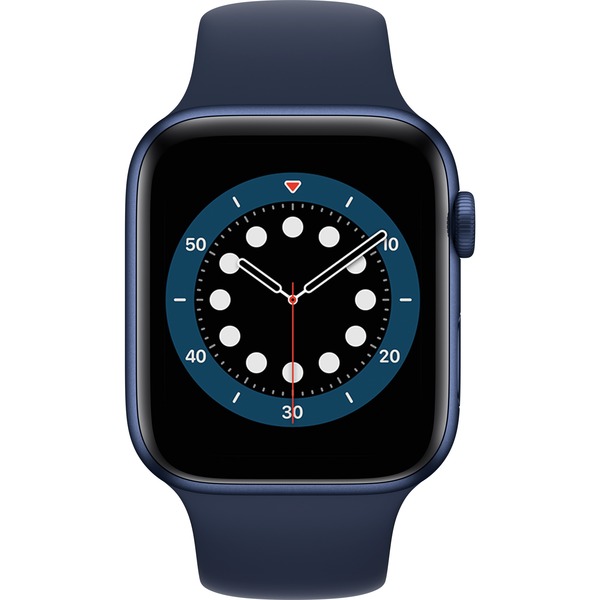 Apple Watch Series 6 smartwatch Grijs/donkerblauw, 44 mm, Aluminium, Wifi