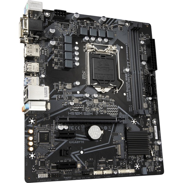 GIGABYTE H510M S2H, socket 1200 moederbord RAID, GbLAN, Sound, µATX