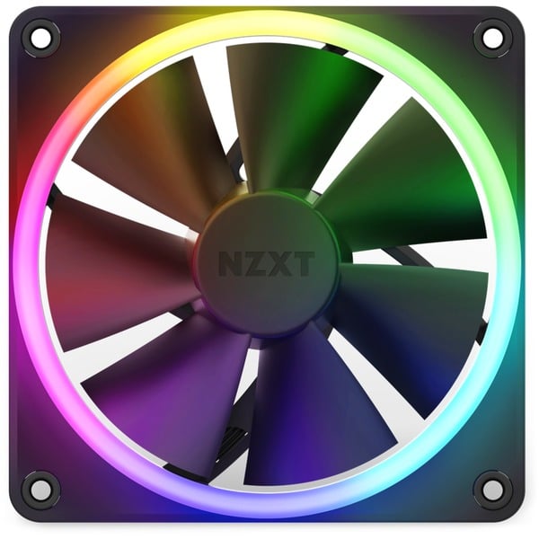 NZXT F120 RGB Single 120x120x26 case fan Zwart, 4pins PWM fan