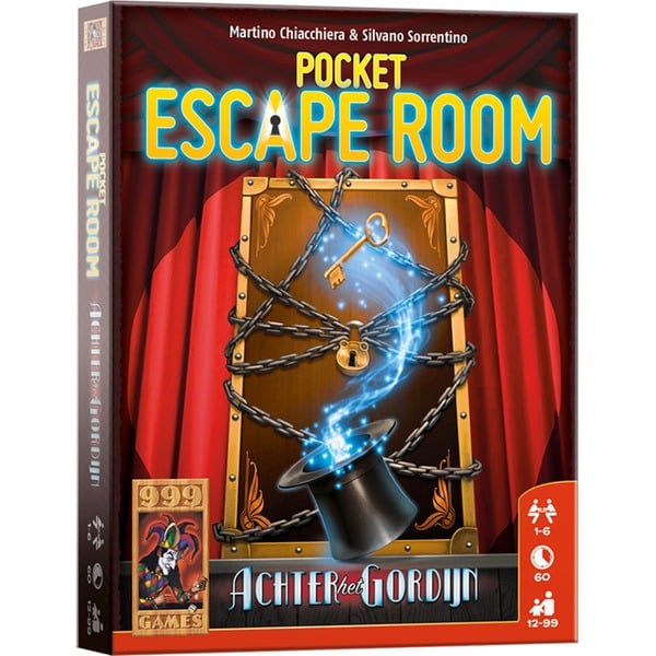 Wanneer Refrein Woud 999 Games Pocket Escape Room: Achter het Gordijn Kaartspel Nederlands, 1-6  spelers, 60 minuten, vanaf