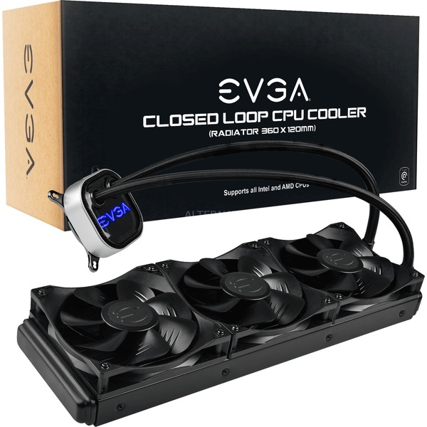 EVGA Closed Loop CPU Cooler (CLC) 360 waterkoeling Zwart, 4pins