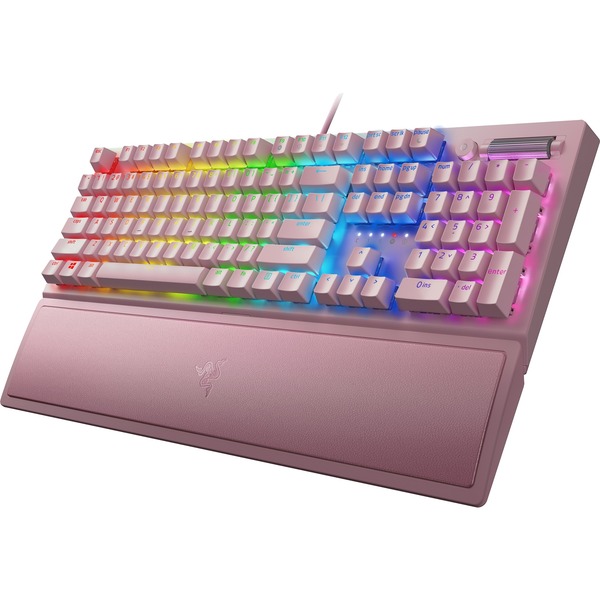 Razer BlackWidow V3 Quartz gaming toetsenbord Roze, Razer Green, US Lay
