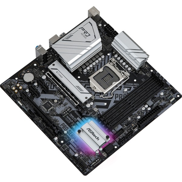 ASRock Z590M Pro4, socket 1200 moederbord RAID, Gb-LAN, Sound, µATX