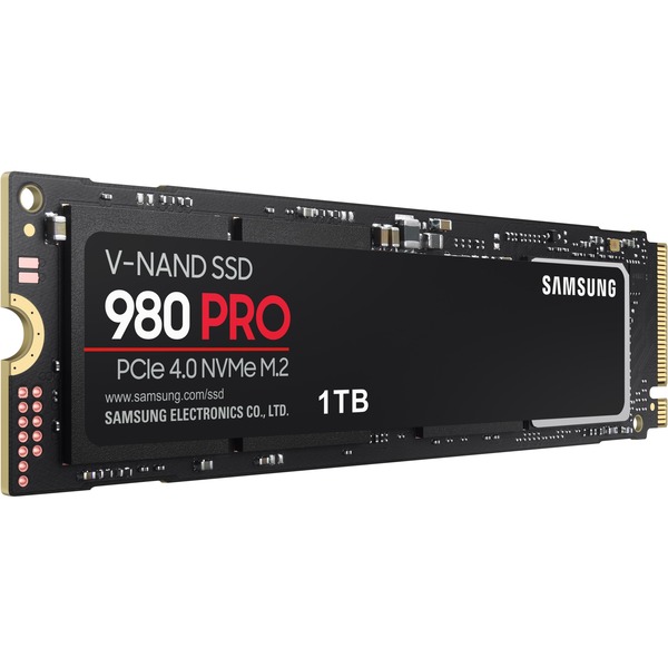 Samsung 980 PRO, 1 TB SSD MZ-V8P1T0BW, PCIe Gen 4.0 x4, NVMe 1.3c