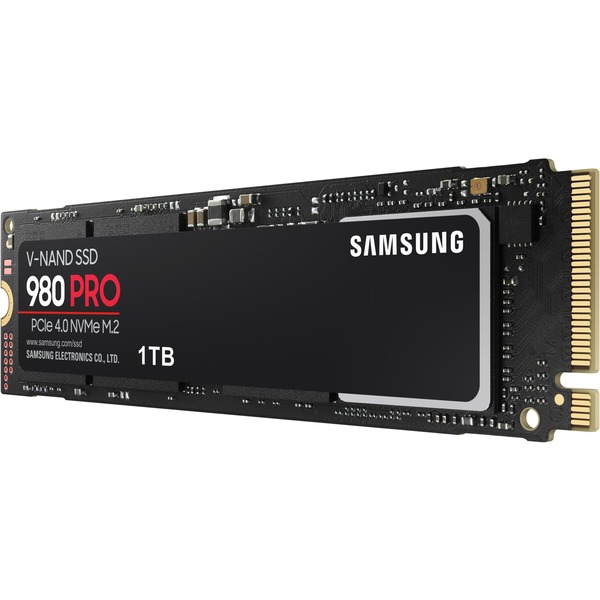 Samsung 980 PRO, 1 TB SSD MZ-V8P1T0BW, PCIe Gen 4.0 x4, NVMe 1.3c