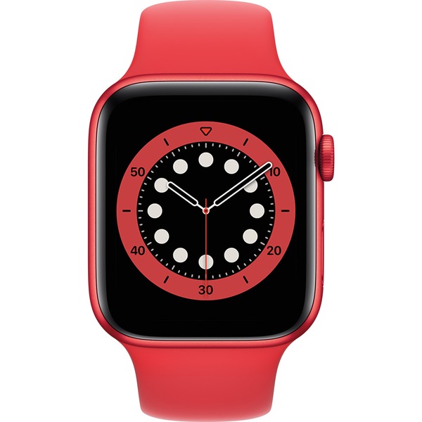 Apple Watch Series 6 smartwatch Rood/zwart, 44 mm, Aluminium, Wifi, Cellular