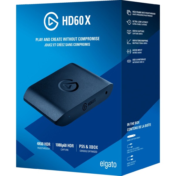 elgato HD60 X capture card Zwart USB 3.2 Gen 1 (5 Gbit/s) 2x HDMI