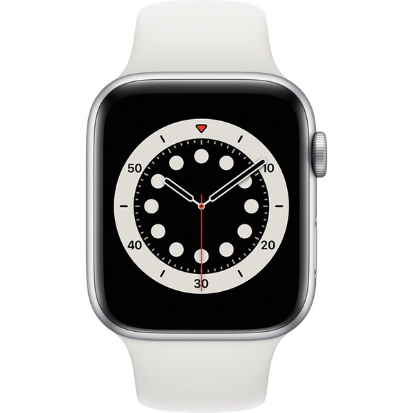 Apple Watch Series 6 smartwatch Zilver/wit, 44 mm, Aluminium, Wifi, Cellular