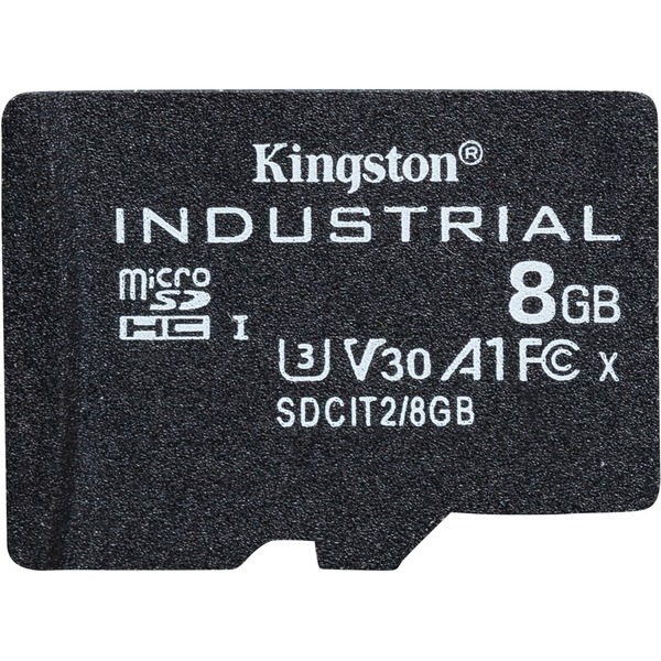 temperament Doornen medeklinker Kingston Industrial microSDHC 8GB geheugenkaart Zwart, Klasse 10, UHS-I,  U3, V30, A1