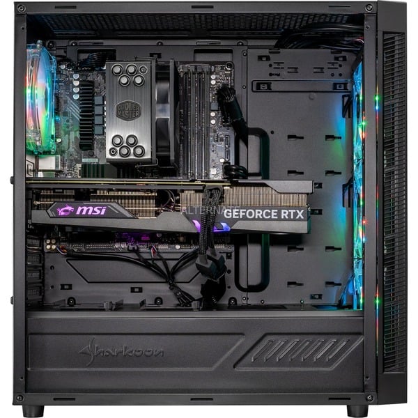 ALTERNATE Gamer Starter i54070Ti gaming pc Zwart Core i513600KF