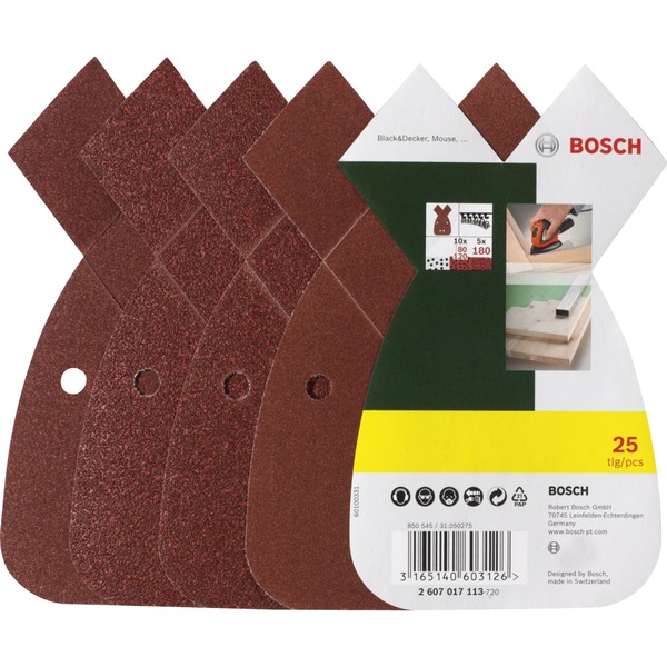 speelgoed Ontbering zo veel Bosch Doe-het-zelf en tuin Schuurpapier-Set Multi 25 delig