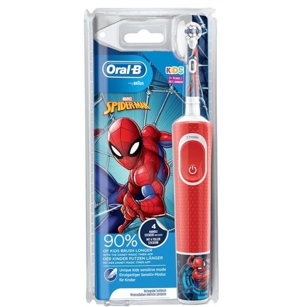 kaping Toestemming Sleutel Oral-B Oral-B Vitality 100 Kids Spiderman elektrische tandenborstel Rood/wit