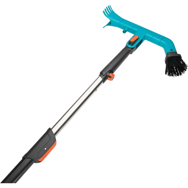 GARDENA Combisystem Gootreiniger set gehoekte bezem Turquoise/zwart