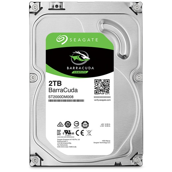 Seagate BarraCuda 2 TB Harde schijf ST2000DM008, SATA/600