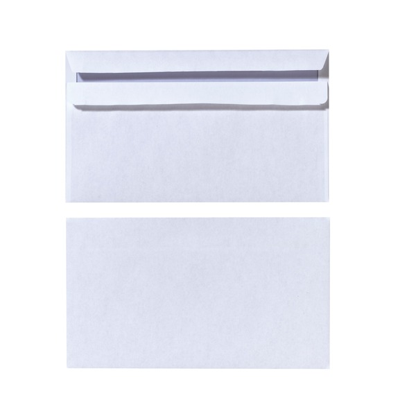 Onnodig supermarkt Boost Herlitz Briefomslag envelop Wit, Zonder venster, 22x11cm, 25 stuks
