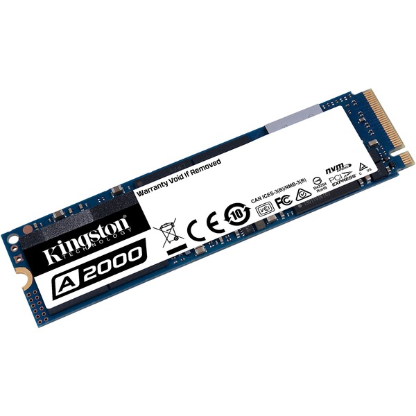 Kingston A2000, 1 TB SSD SA2000M8/1000G, NVMe PCIe Gen 3.0 x 4, M.2 2280