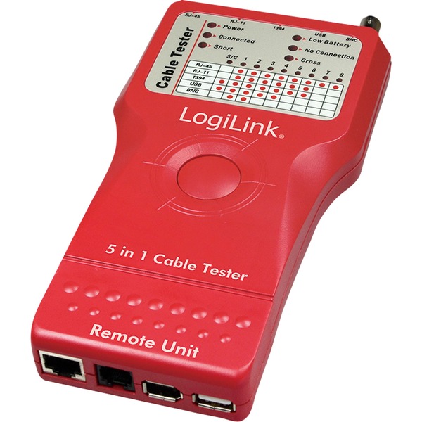 rooster Concentratie Krachtig LogiLink WZ0014 Cable Tester 5 in 1 kabeltester
