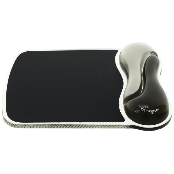 Kensington Duo Gel Mouse Pad Wrist Rest Zwart/donkergrijs