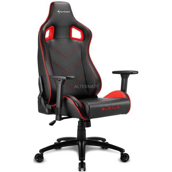 Sharkoon ELBRUS 2 Gaming Chair gamestoel Zwart/rood
