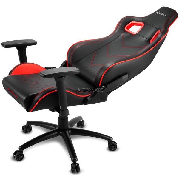 Sharkoon ELBRUS 2 Gaming Chair gamestoel Zwart/rood