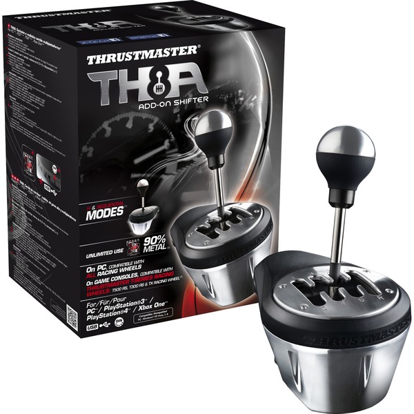 Thrustmaster TH8A AddOn Shifter gaming shifter Zwart/zilver, Pc, PS5, PS4, Xbox Series XS
