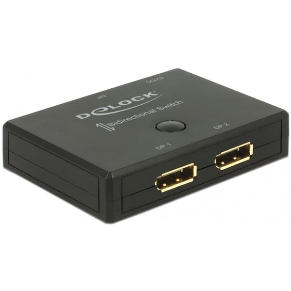 DeLOCK DisplayPort 2 - 1 Switch bidirectional 4K 60 Hz displayport ...