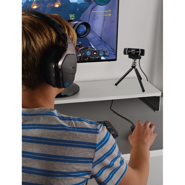 Logitech C922 Pro Stream Webcam Zwart