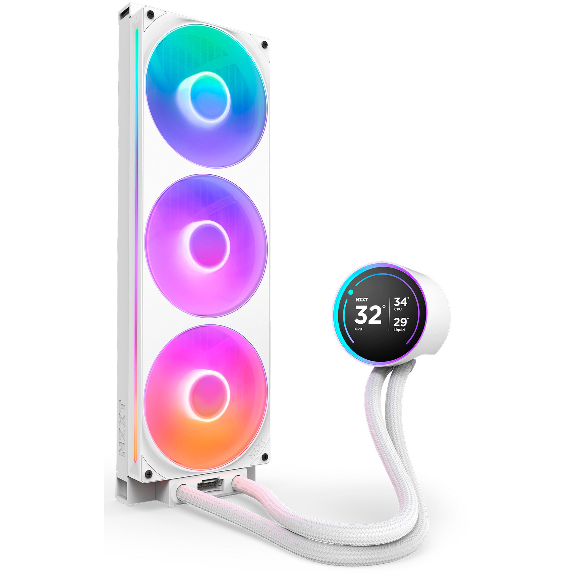 NZXT Kraken Elite 420 RGB waterkoeling Wit