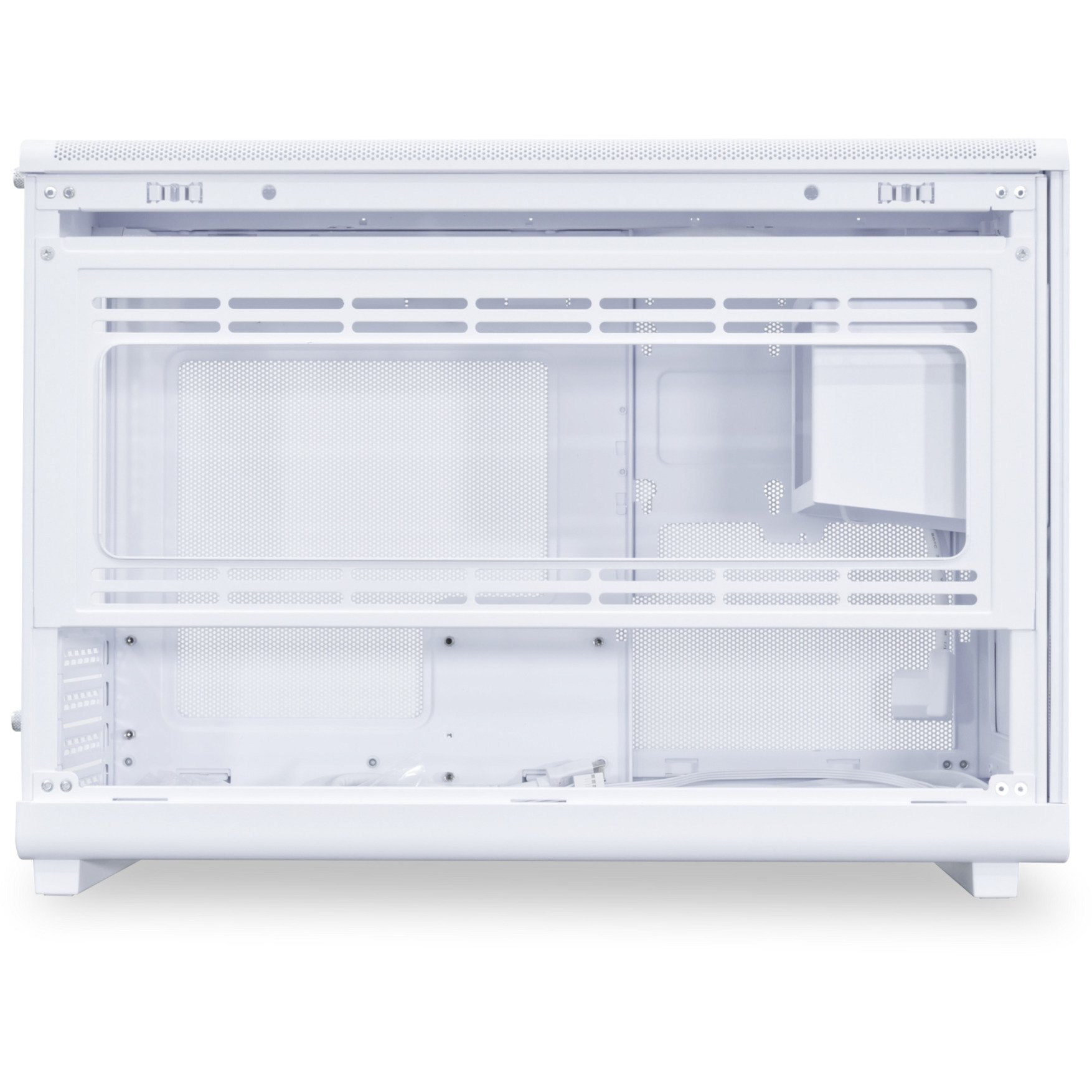 Lian Li A3-mATX White (Wood Edition) midi tower behuizing Wit/houtkleur | 2x USB-A | 1x USB-C