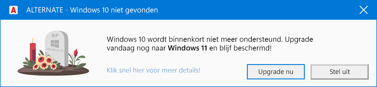 Windows 10 op pensioen