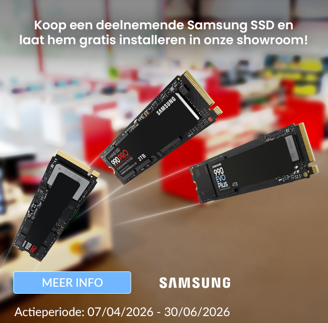 Samsung SSD gratis installatie