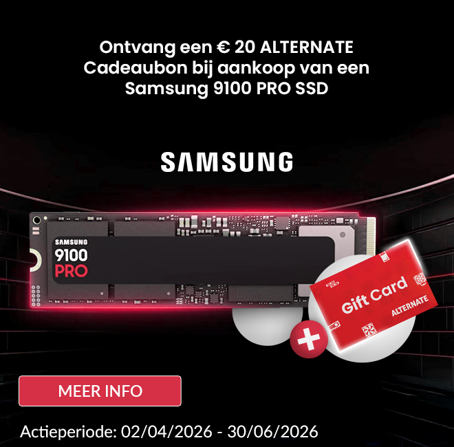 Samsung 9100 PRO SSD + € 20 ALTERNATE Cadeaubon