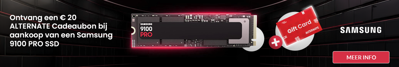 Samsung 9100 PRO SSD + € 20 ALTERNATE Cadeaubon
