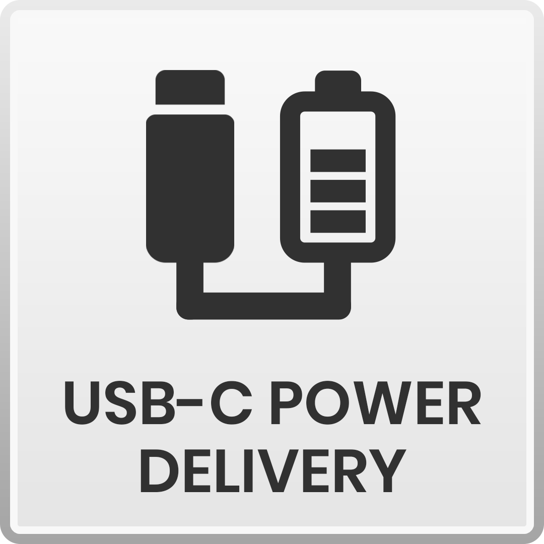Deze laptop is voorzien van  USB-C Power Delivery