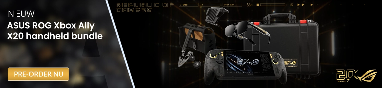 Pre-order de ASUS ROG Xbox Ally X20 handheld bundle nu