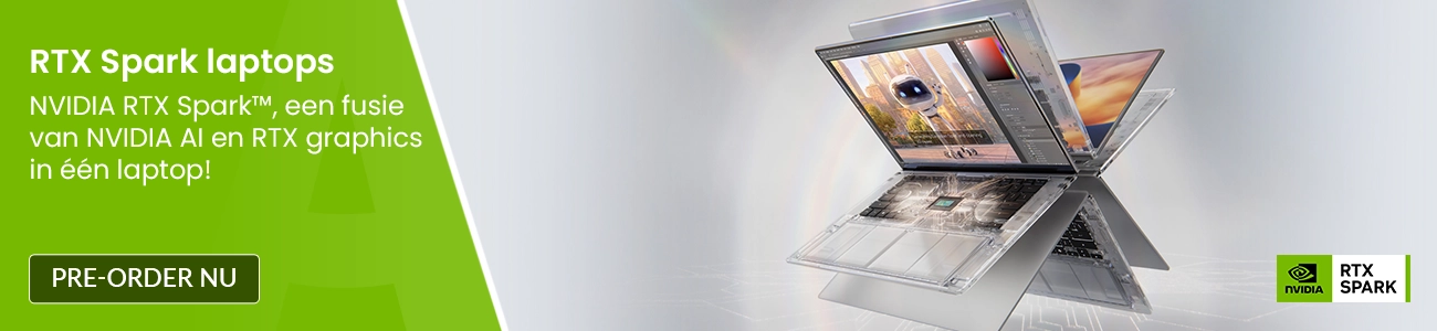 RTX Spark laptops, een fusie van NVIDIA AI en RTX graphics in één laptop! Pre-order nu