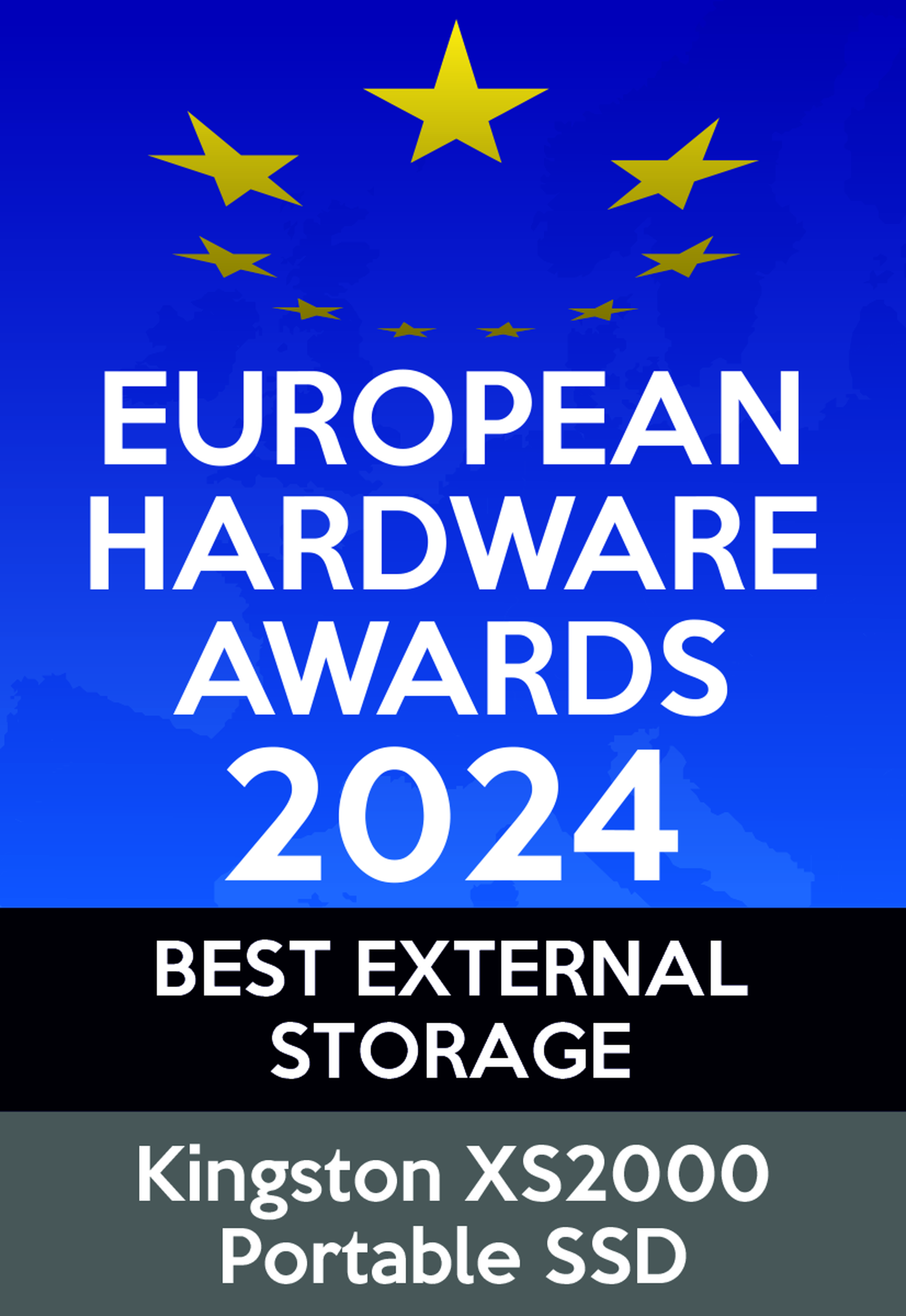 Winnaar van de European Hardware Award voor beste externe opslag 2024.