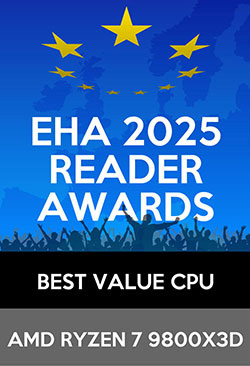Winnaar van een European Hardware Reader Award 2025
