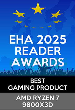 Winnaar van een European Hardware Reader Award 2025