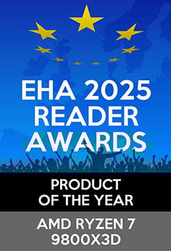 Winnaar van een European Hardware Reader Award 2025