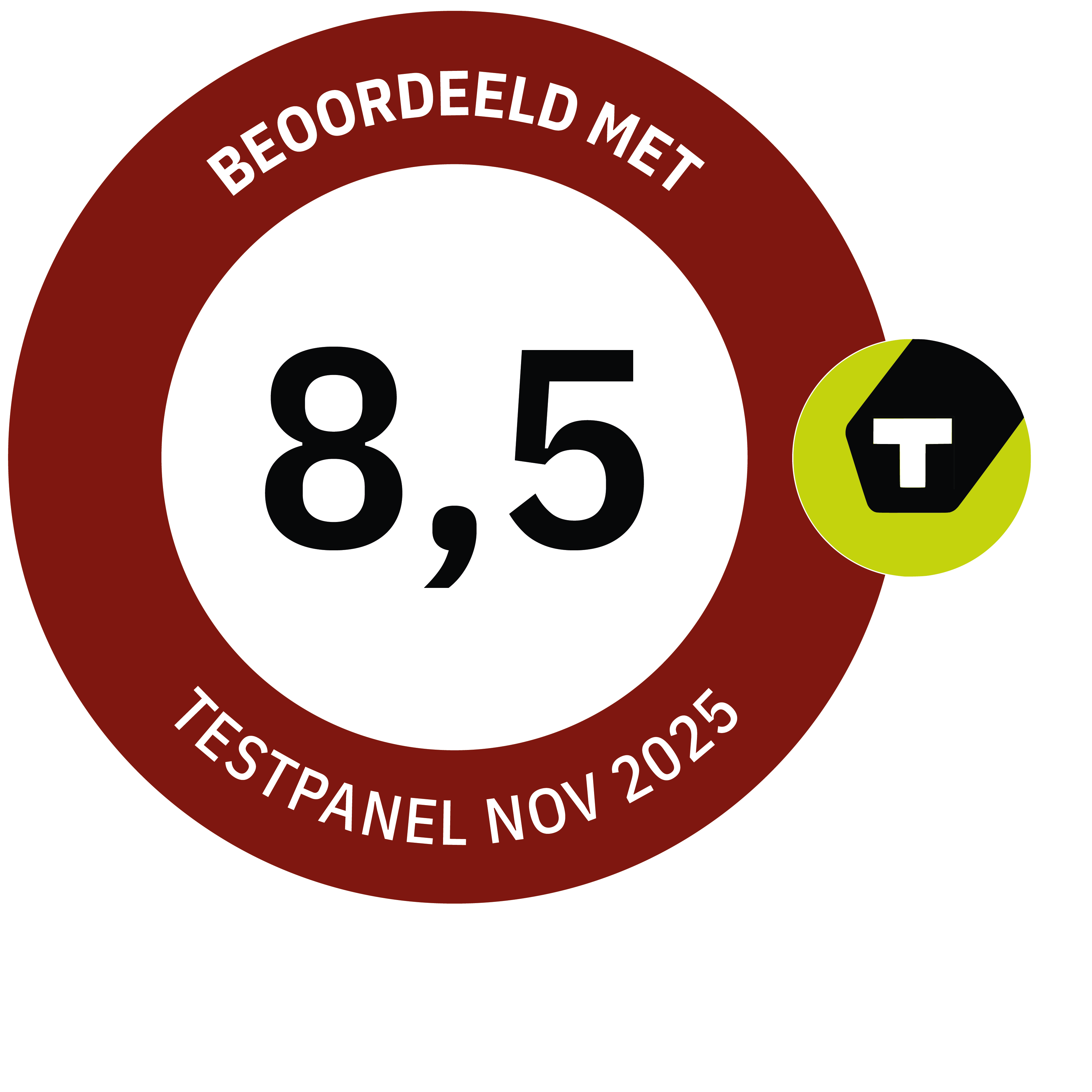 Dit product ontving een 8,5/10 in het Tweakers testpanel!