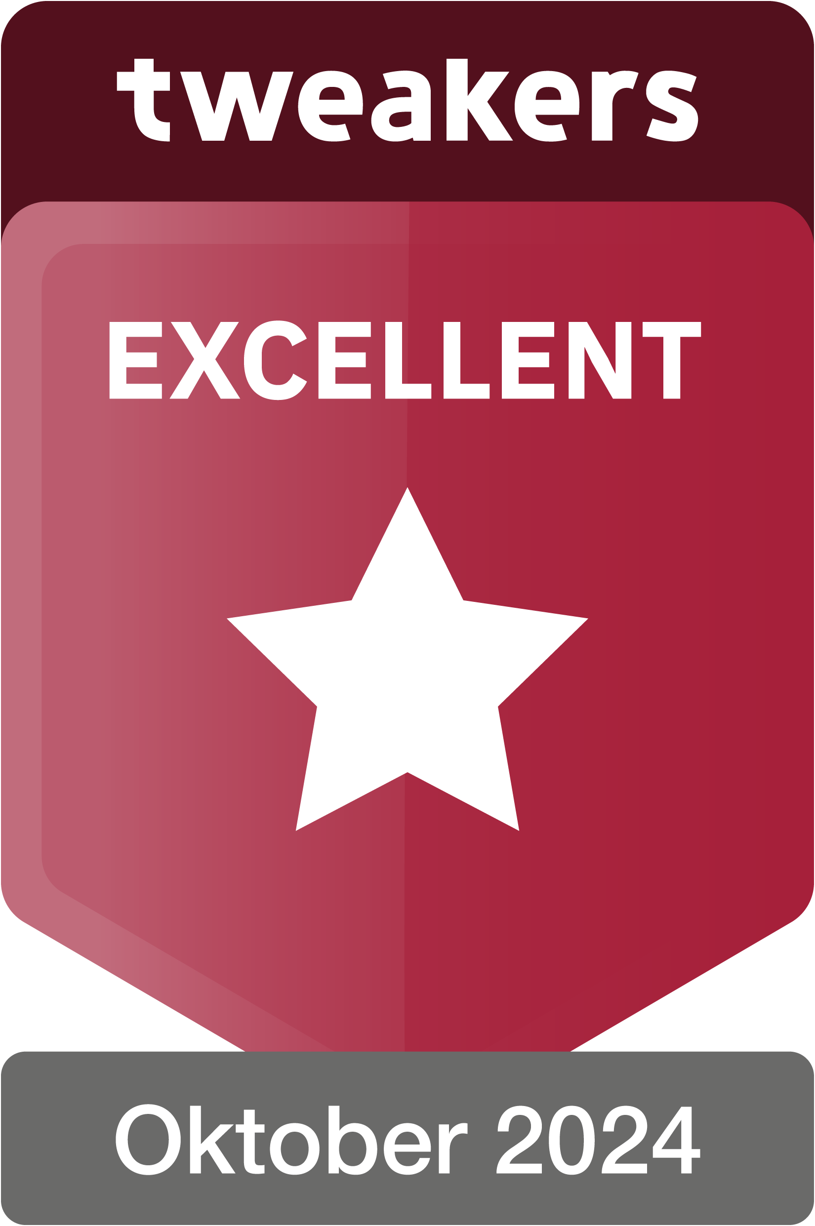 Winnaar Tweakers Excellent award oktober 2024