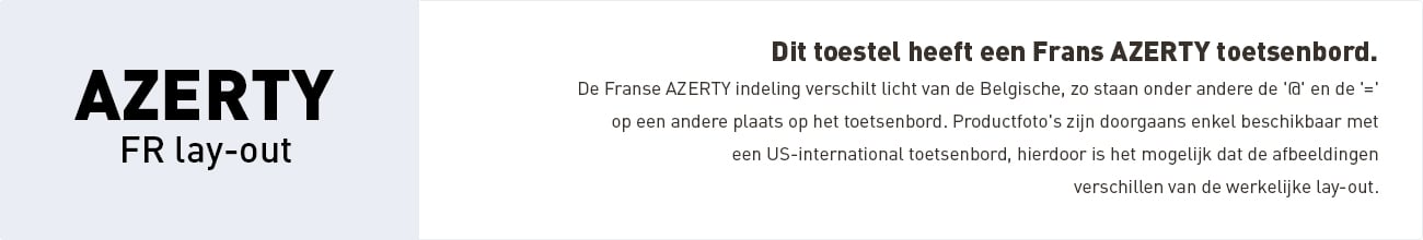 Notebook FR-azerty layout
